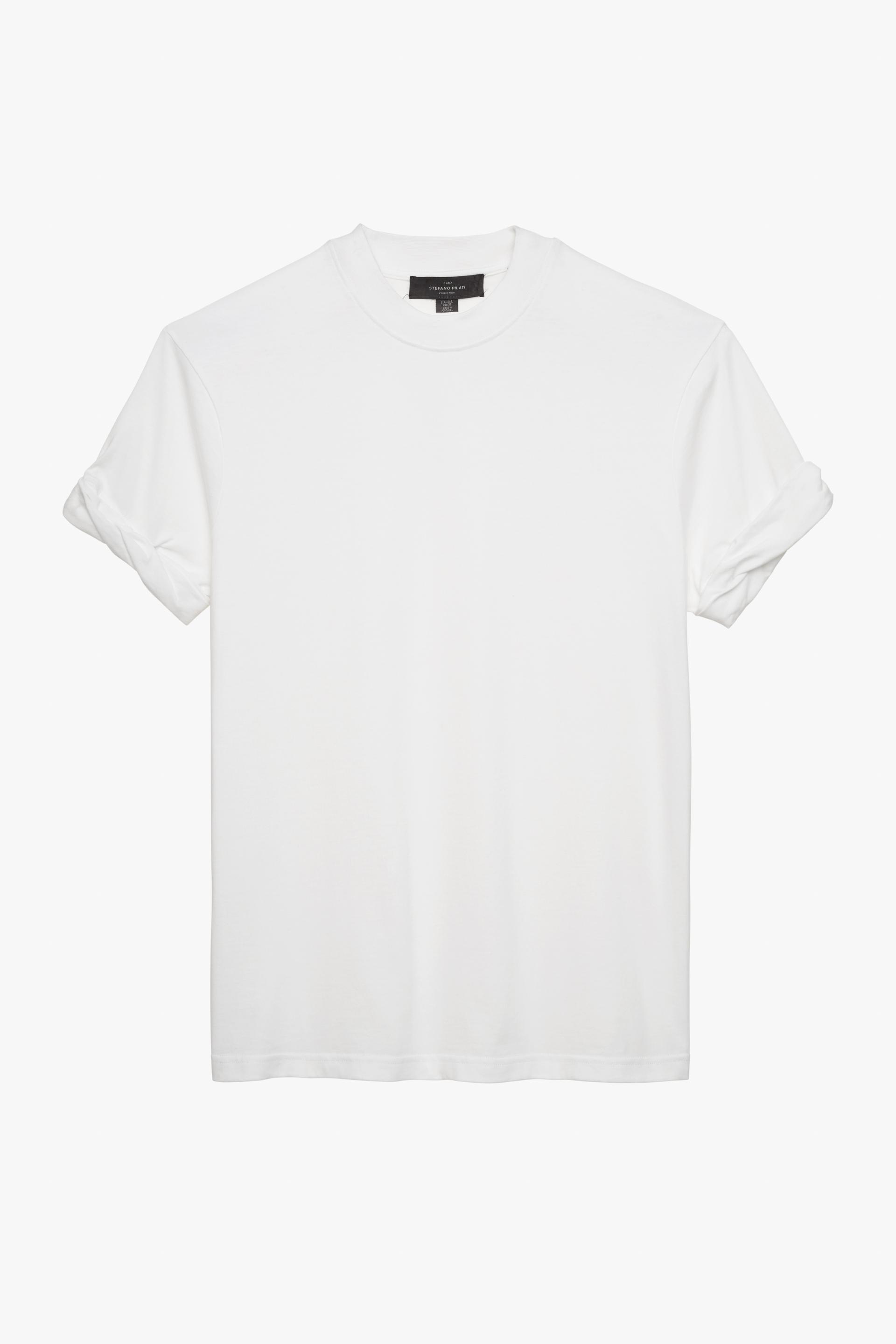 zara 白tシャツ 無地 メンズ 一枚