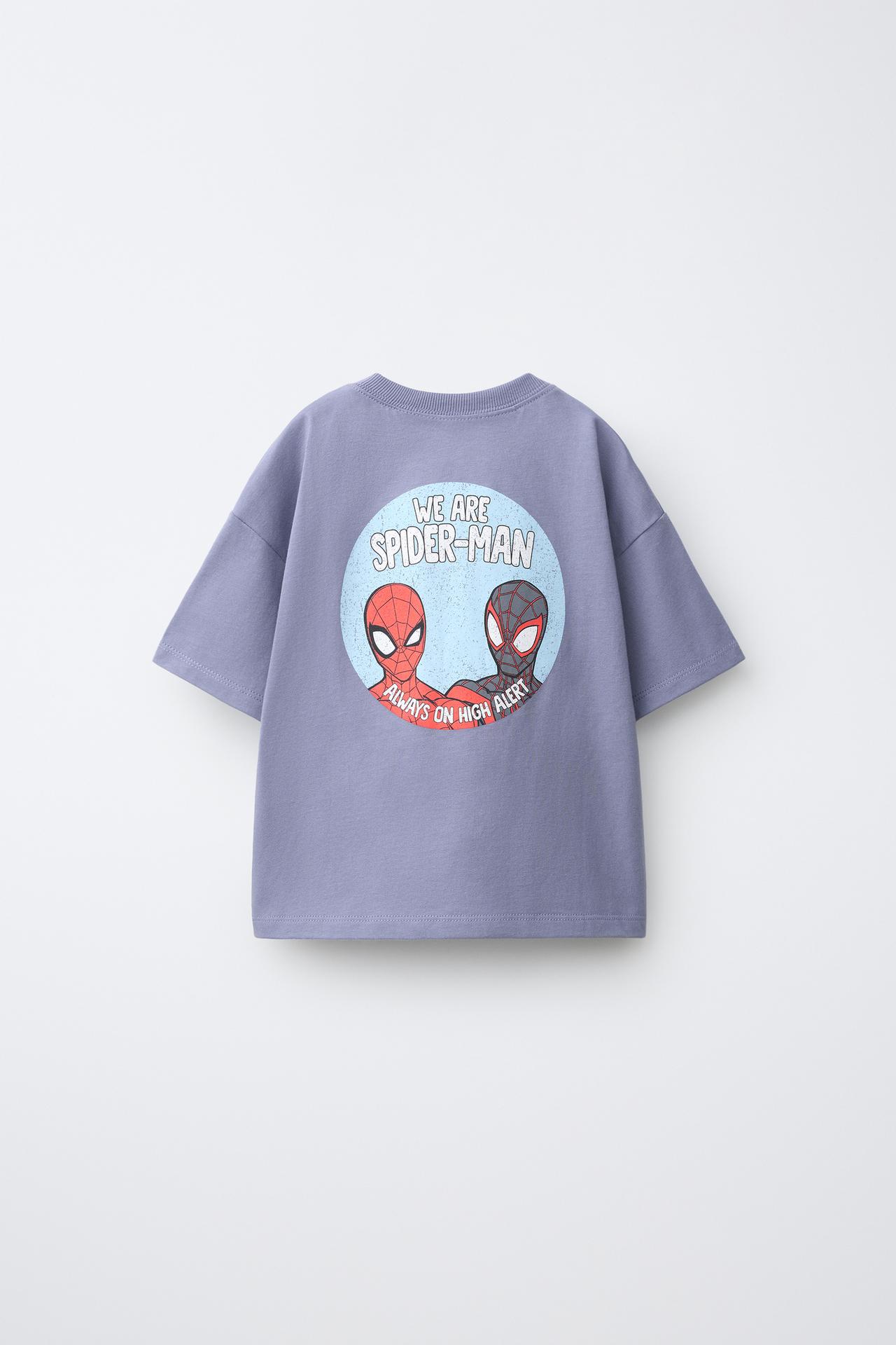 SPIDER-MAN © MARVEL T-SHIRT — Light blue