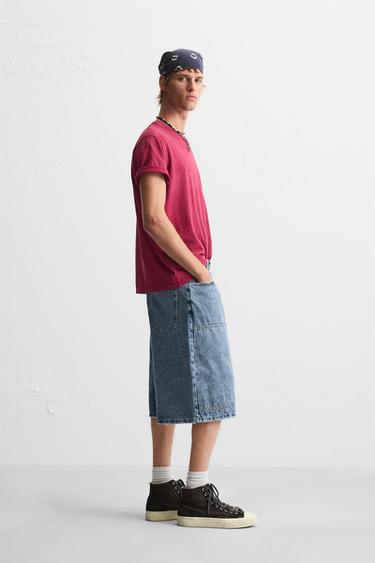BERMUDA EN DENIM OVERSIZE - Bleu moyen de Zara - Image 3