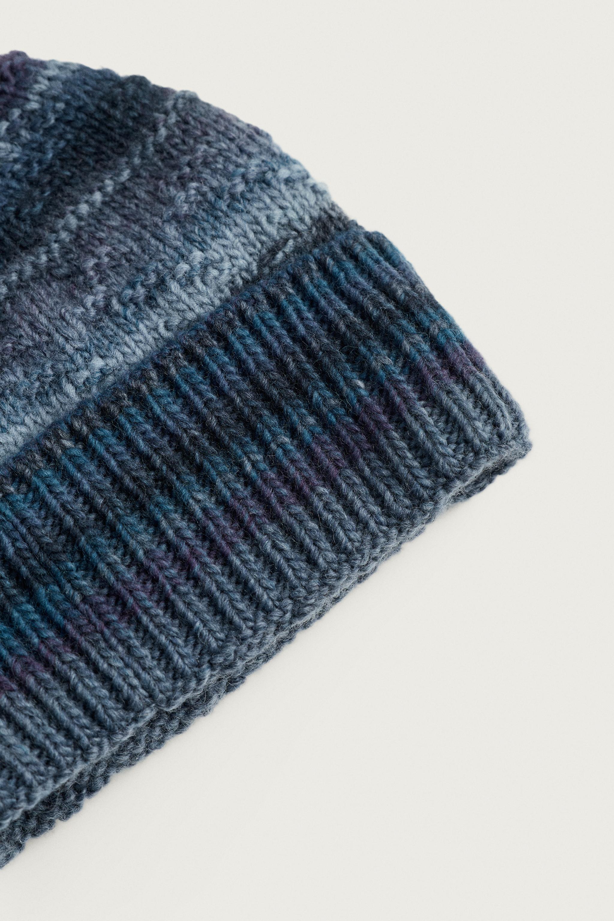 WOOL BLEND KNIT BEANIE