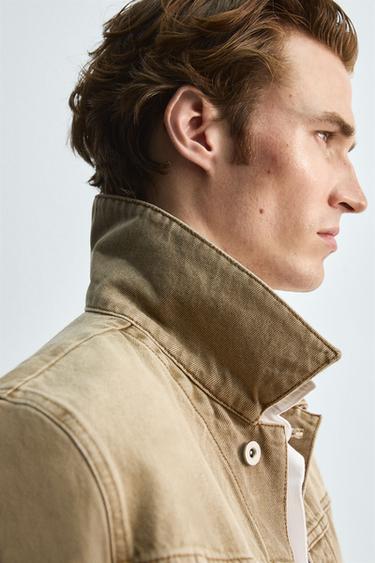 VESTE EN JEAN ÉDITION LIMITÉE - Marron clair de Zara - Image 4