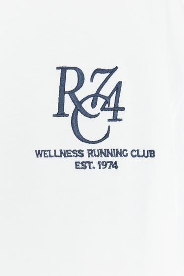 T-SHIRT BRODÉ À INSCRIPTION - Blanc de Zara - Image 6