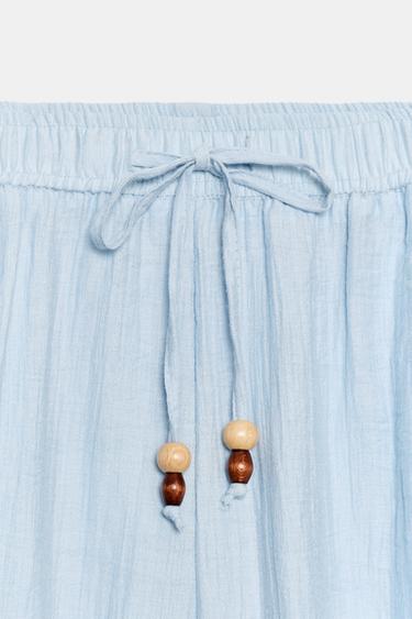 RUSTIC BARREL TROUSERS - Sky blue by Zara - Image 6