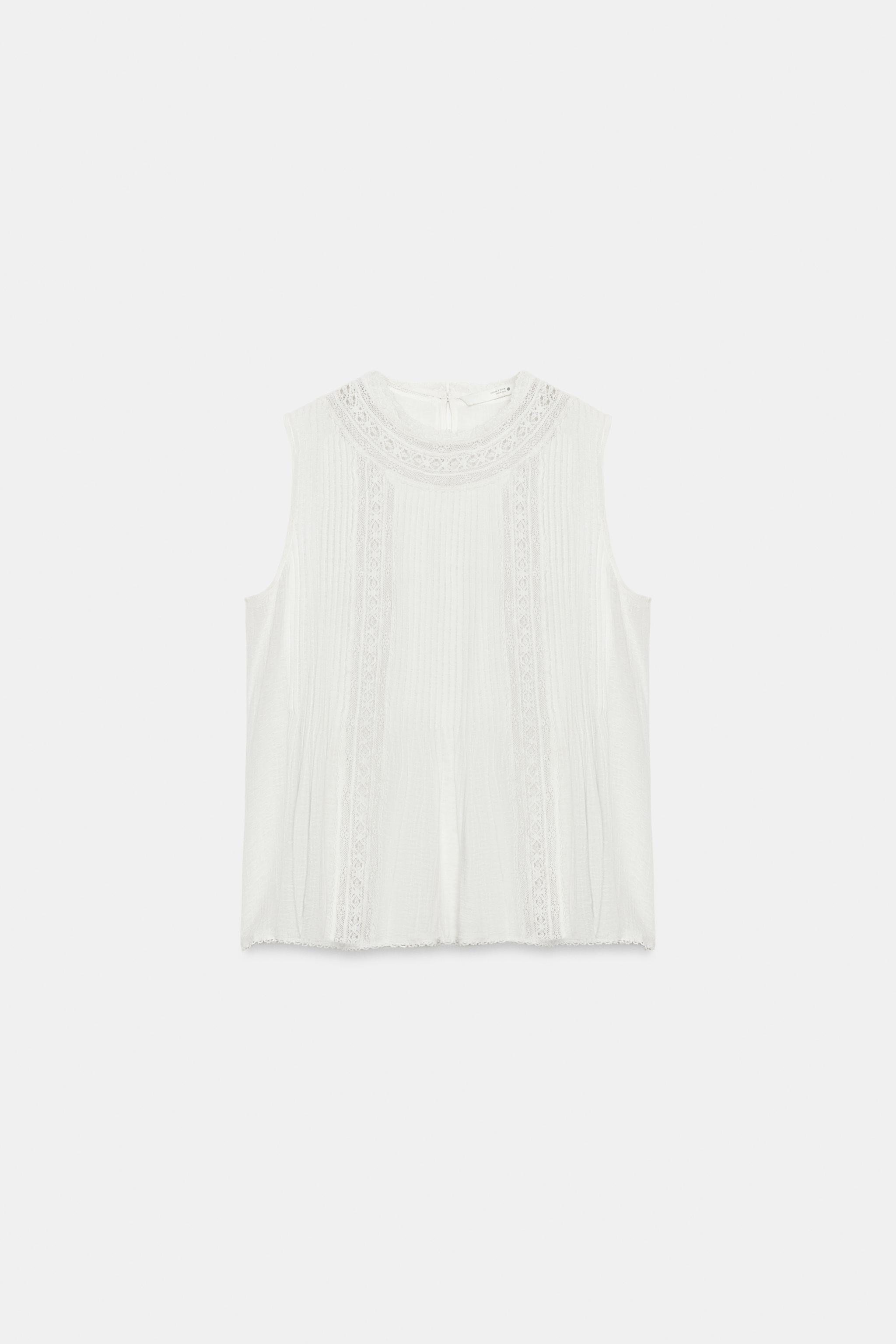 Женские рубашки Zara ZW COLLECTION ROMANTIC SHIRT — фото 5
