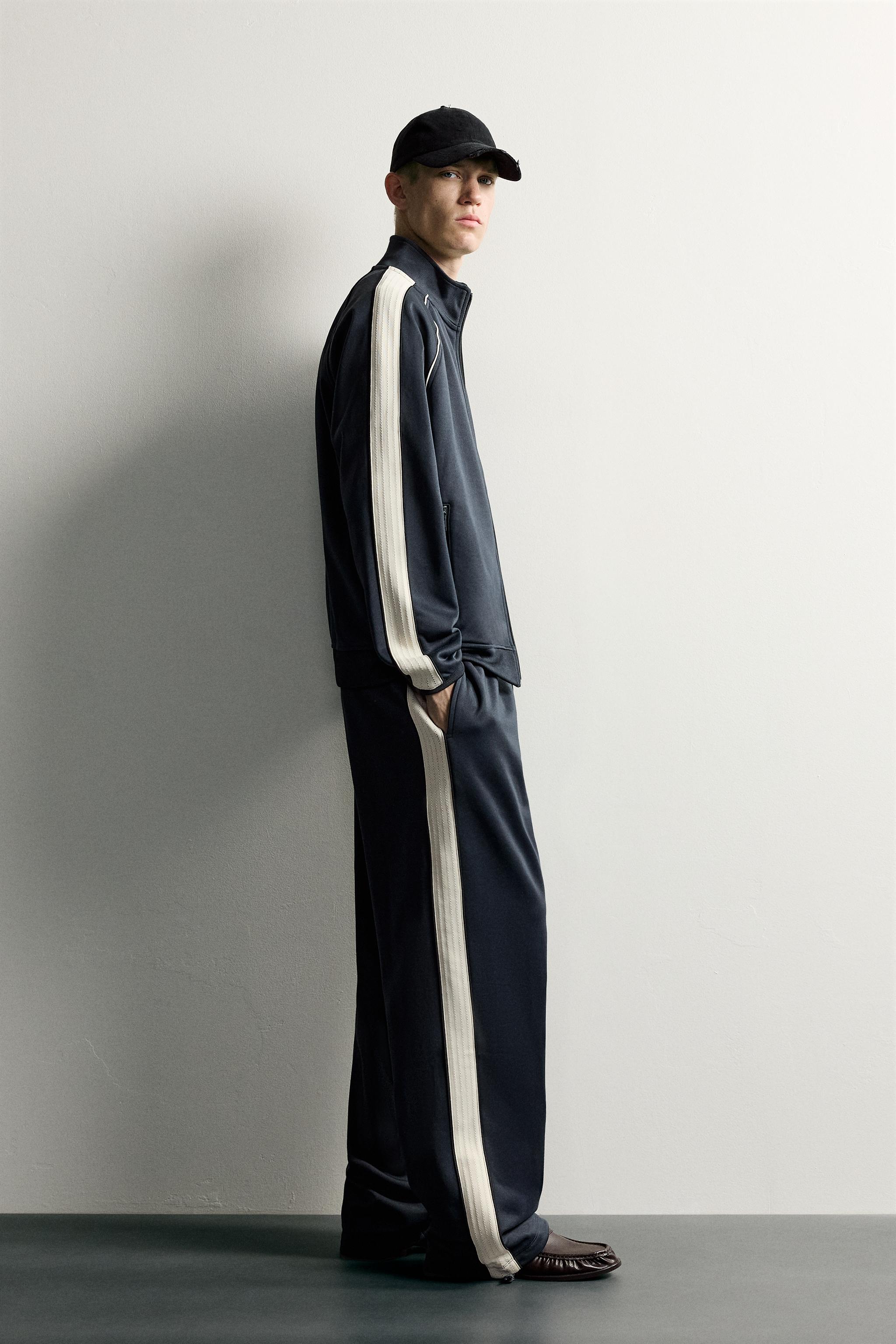 CONTRAST RETRO TRACK PANTS