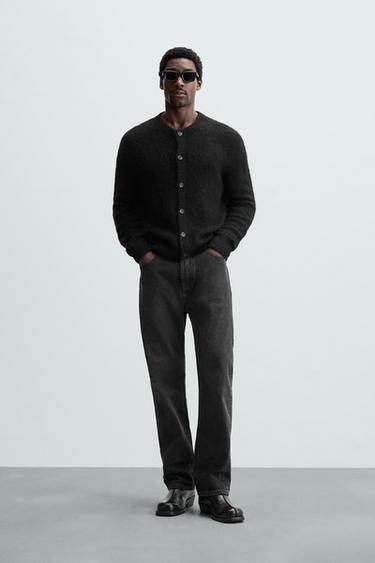 TEXTURED CARDIGAN - Black by Zara - Image 0