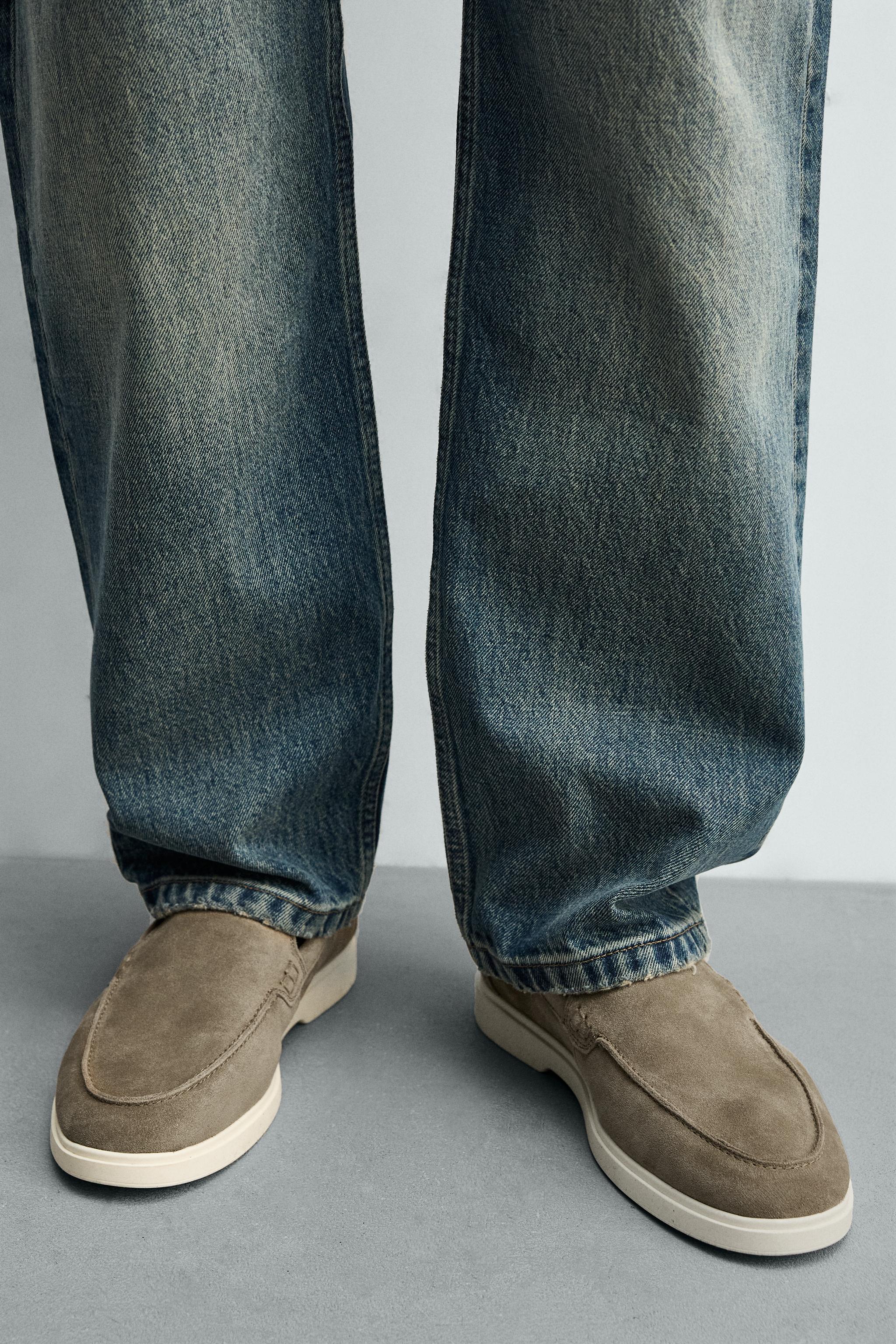 Мужские туфли Zara CASUAL LEATHER LOAFERS — фото 3