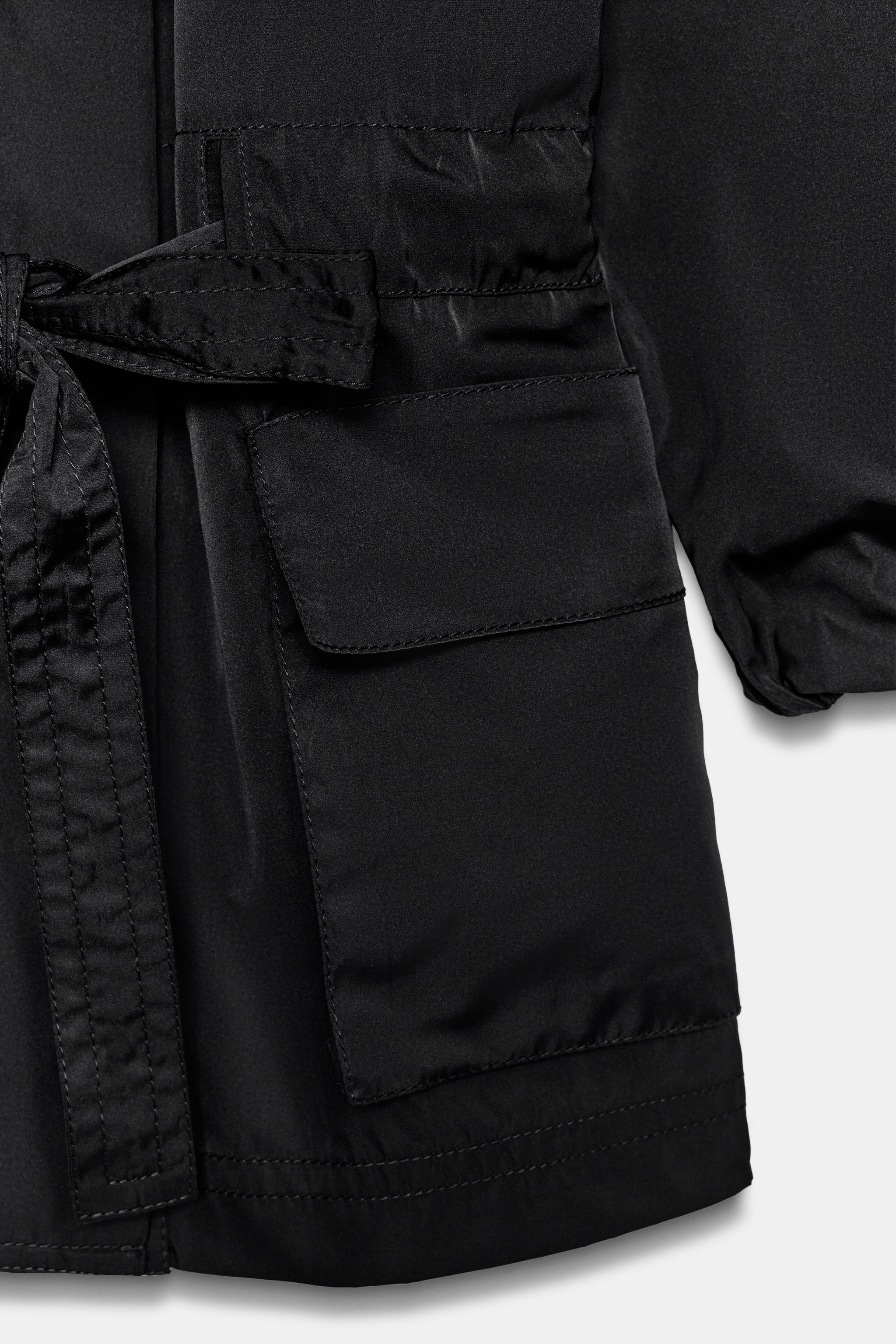 ZW COLLECTION ベルト付きジャケット - ブラック | ZARA Japan / 日本