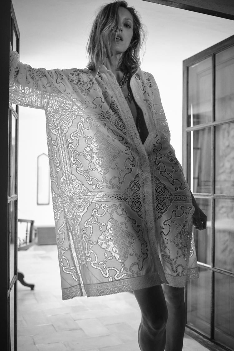 EMBROIDERED SHIRT DRESS ZW COLLECTION Beige ZARA India