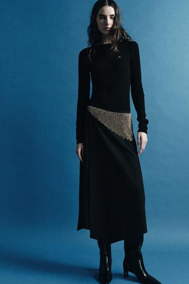 CONTRAST METAL MESH BELT - Gold / Silver by Zara