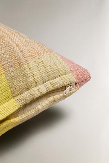 CHECK CUSHION COVER - Pink by Zara - Image 4