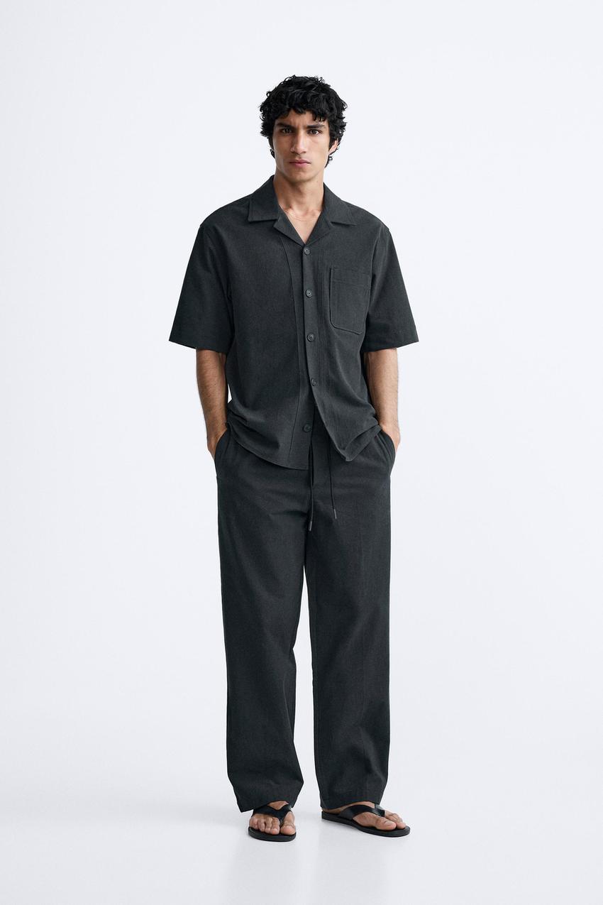Shop ZARA Casual Style Medium Party Style Formal Style Pants by Hyde&Ken