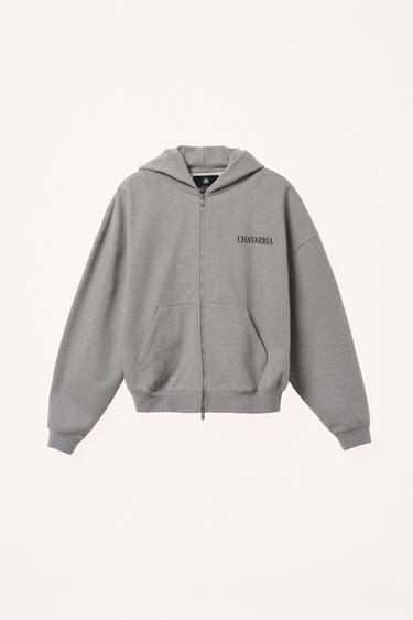 SUDADERA RELAXED FIT CAPUCHA WILLY CHAVARRIA X ZARA - Gris vigoré de Zara