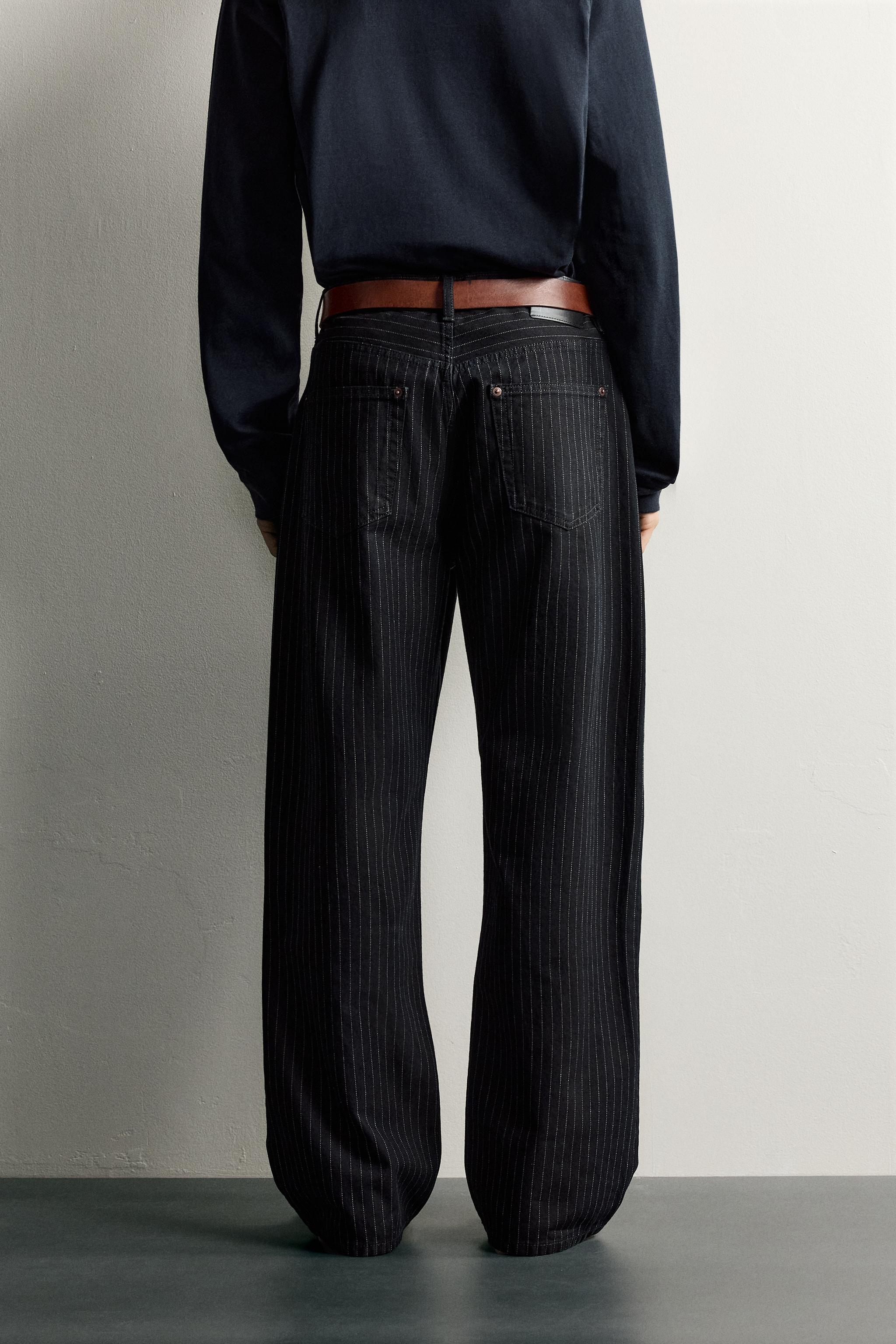 LOOSE-FIT PINSTRIPE JEANS - thumbnail 9