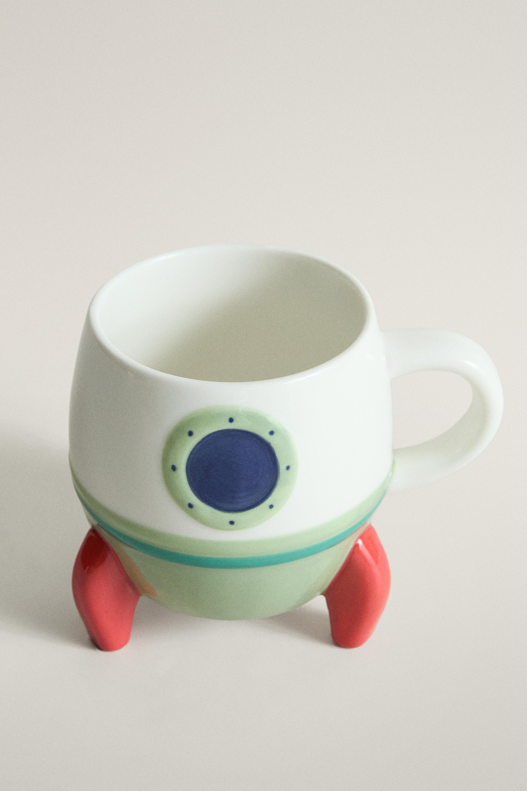 KIDS' SPACESHIP STONEWARE MUG