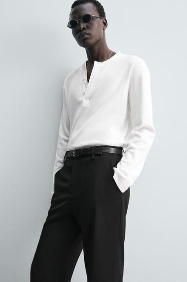LOOSE-FITTING FLARED TROUSERS - Black by Zara - Image 5