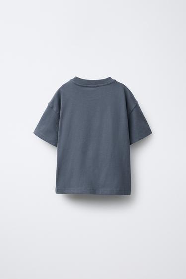 Zara PLAIN POCKET T-SHIRT - Navy blue