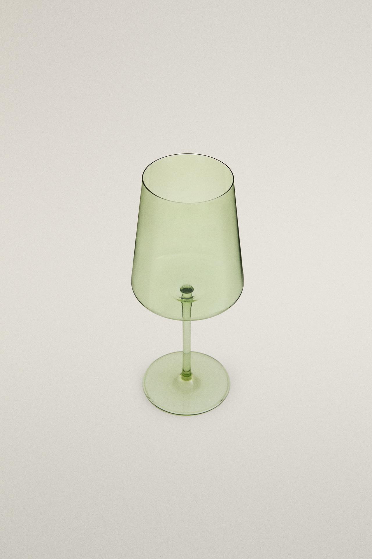 CONICAL CRYSTALLINE GLASS — Green
