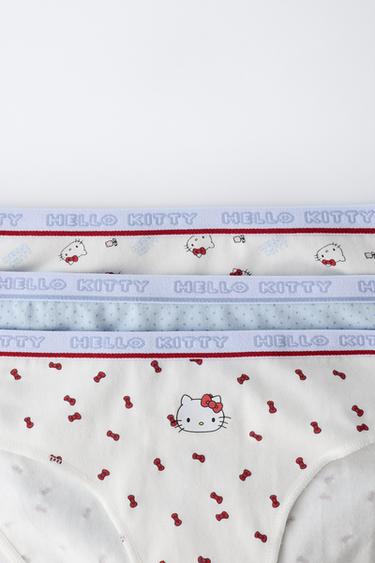 6-14 AÑOS/ PACK TRES BRAGUITAS HELLO KITTY © SANRIO - Azul de Zara