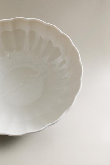 SCALLOPED PORCELAIN BOWL - White by Zara - Image 2