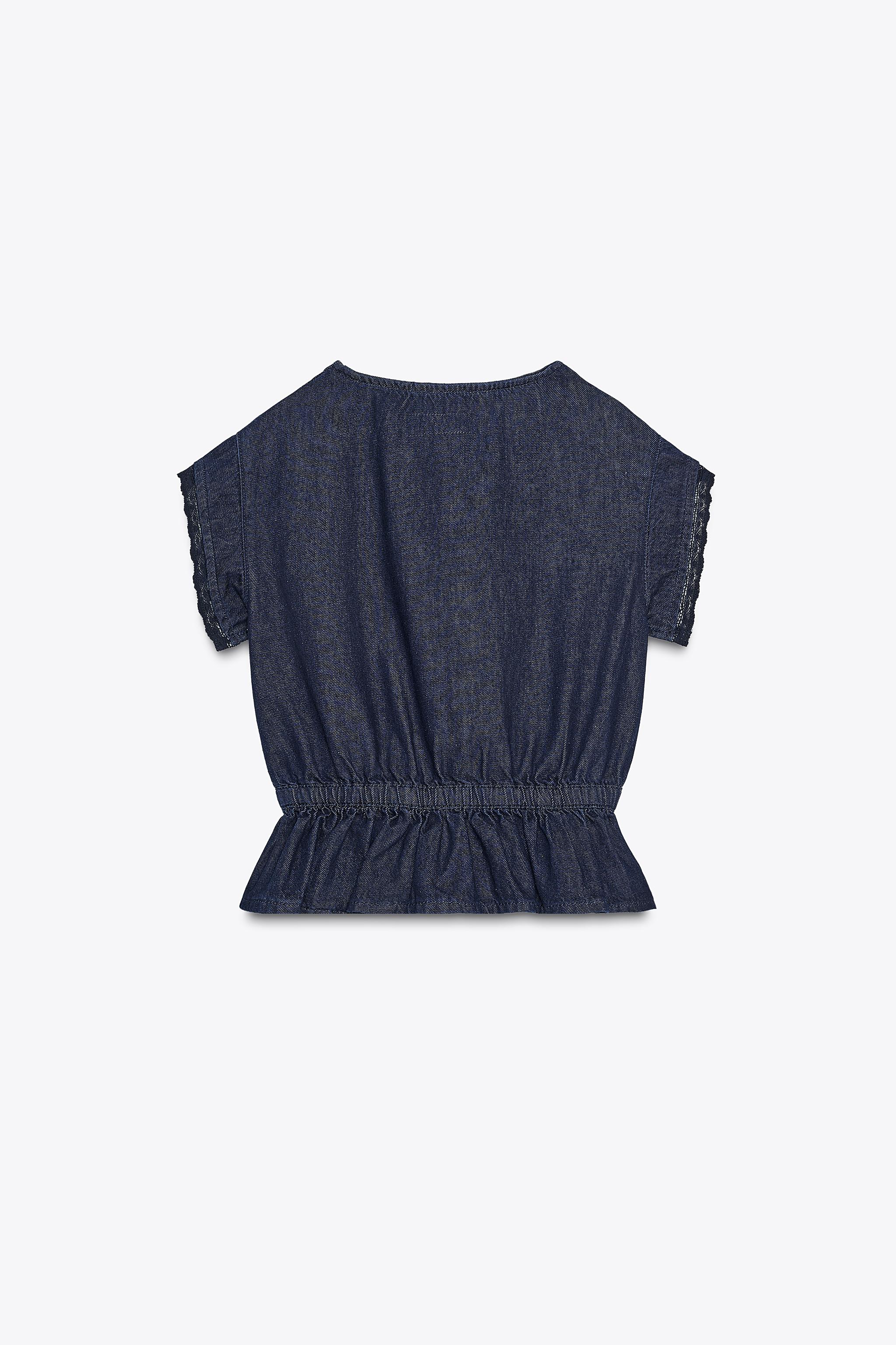 トップス solto Z1975 デニムホルターネックショートトップス - ホワイト | ZARA Japan