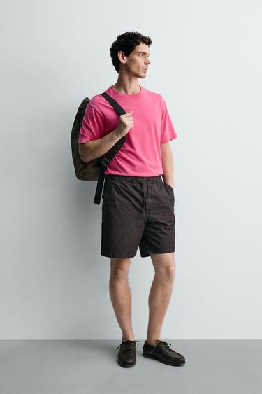 ФУТБОЛКА СЕРЕДНЬОЇ ЩІЛЬНОСТІ З КОРОТКИМИ РУКАВАМИ - 140 Zara