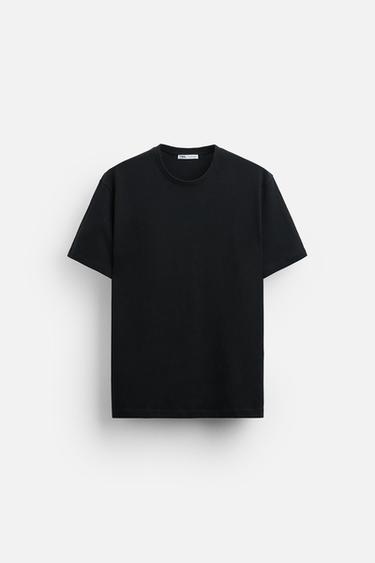 CAMISETA BÁSICA MEDIUM WEIGHT - Negro de Zara
