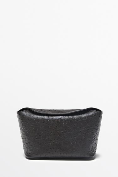 Textured medium nappa leather bag — Brown 2
