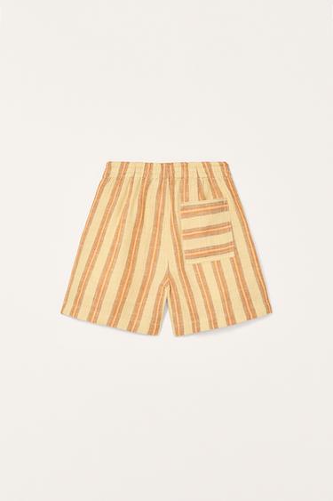 STRIPED 100% LINEN BERMUDA SHORTS LIMITED EDITION - 089 by Zara - Image 5