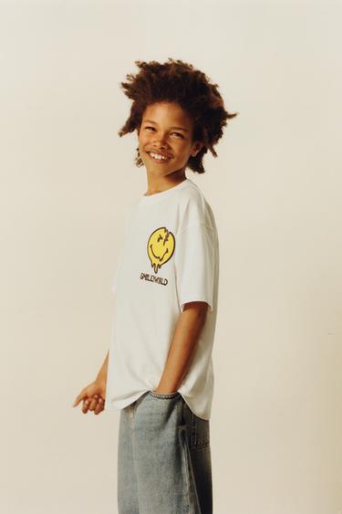 Zara SMILEYWORLD ® PRINTED T-SHIRT - Oyster-white