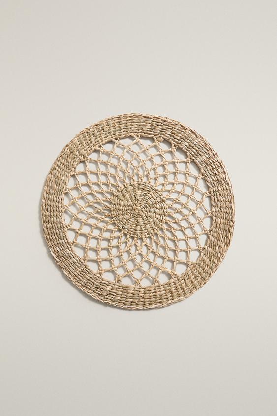 ROUND FIBRE PLACEMAT - Light beige by Zara - Image 0