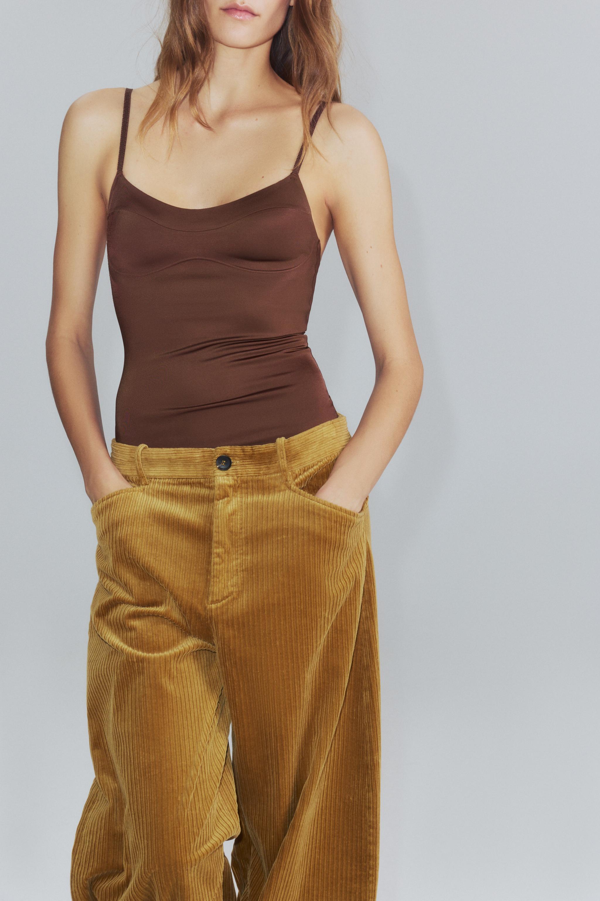 PANTALON EN VELOURS CÔTELÉ ZW COLLECTION