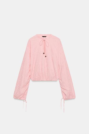 BLUSA CUADRO VICHY - Multicolor de Zara