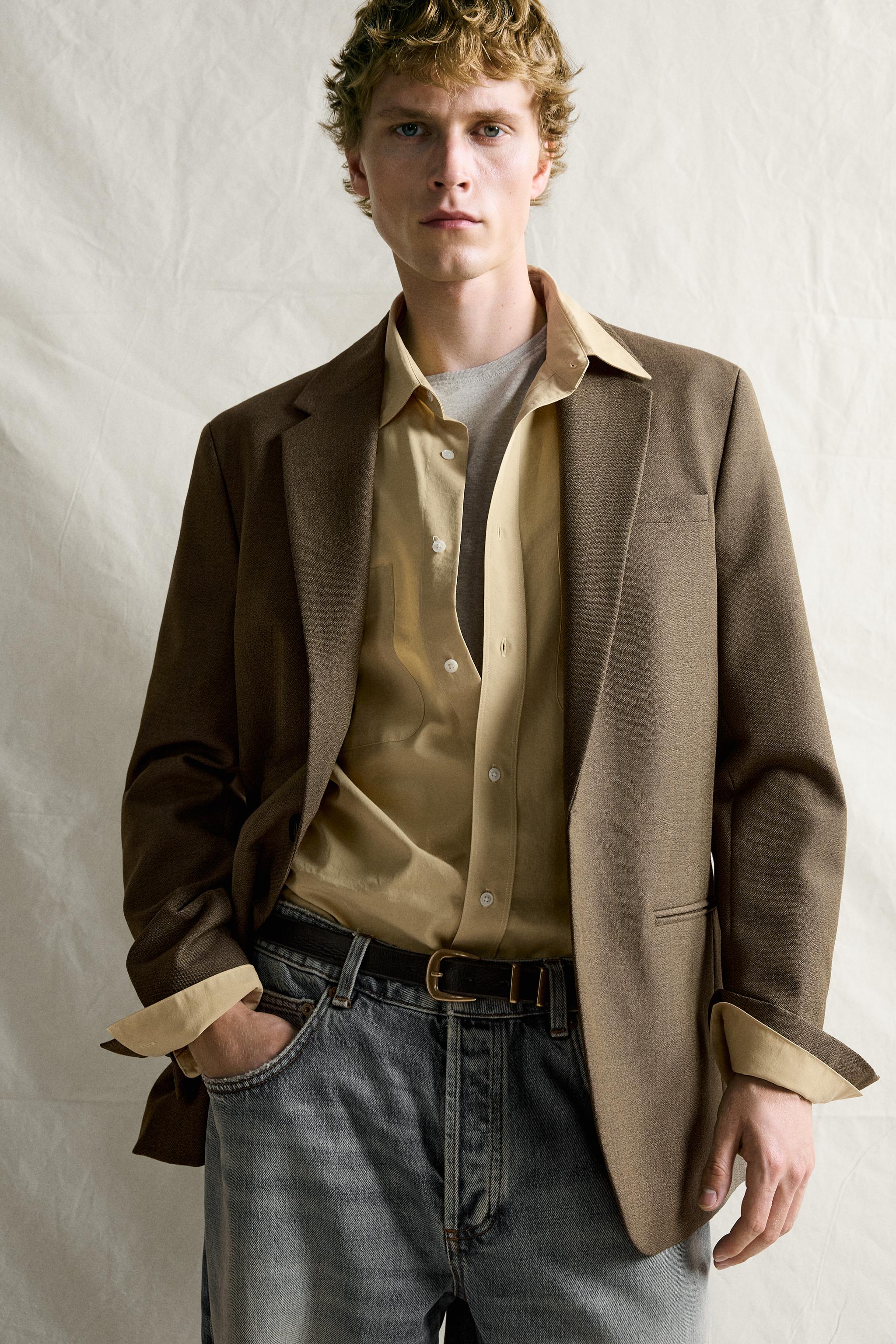 100% WOOL REGULAR-FIT SUIT BLAZER