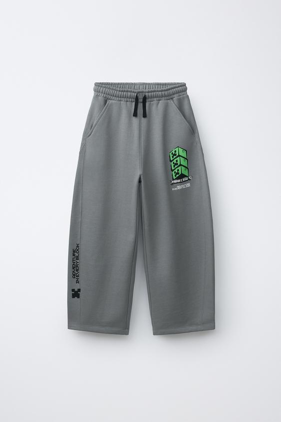 MINECRAFT © MOJANG AB. ™ BARREL TROUSERS - Grey by Zara - Image 0