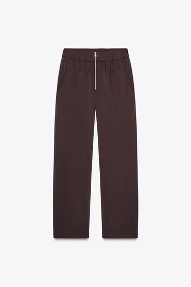 HOSE MIT REISSVERSCHLUSS – ZW-KOLLEKTION - Braun von Zara