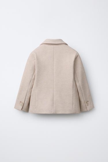 Zara UDOBAN SAKO OD ODIJELA – svijetlobež