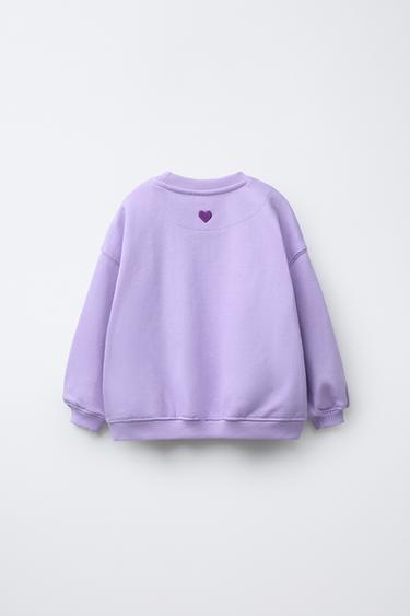 SWEAT BASIQUE UNI - Mauve de Zara - Image 2