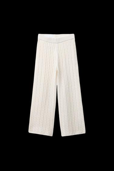 CULOTTE AUS ZOPFSTRICK - Cremefarben von Zara - Bild 0
