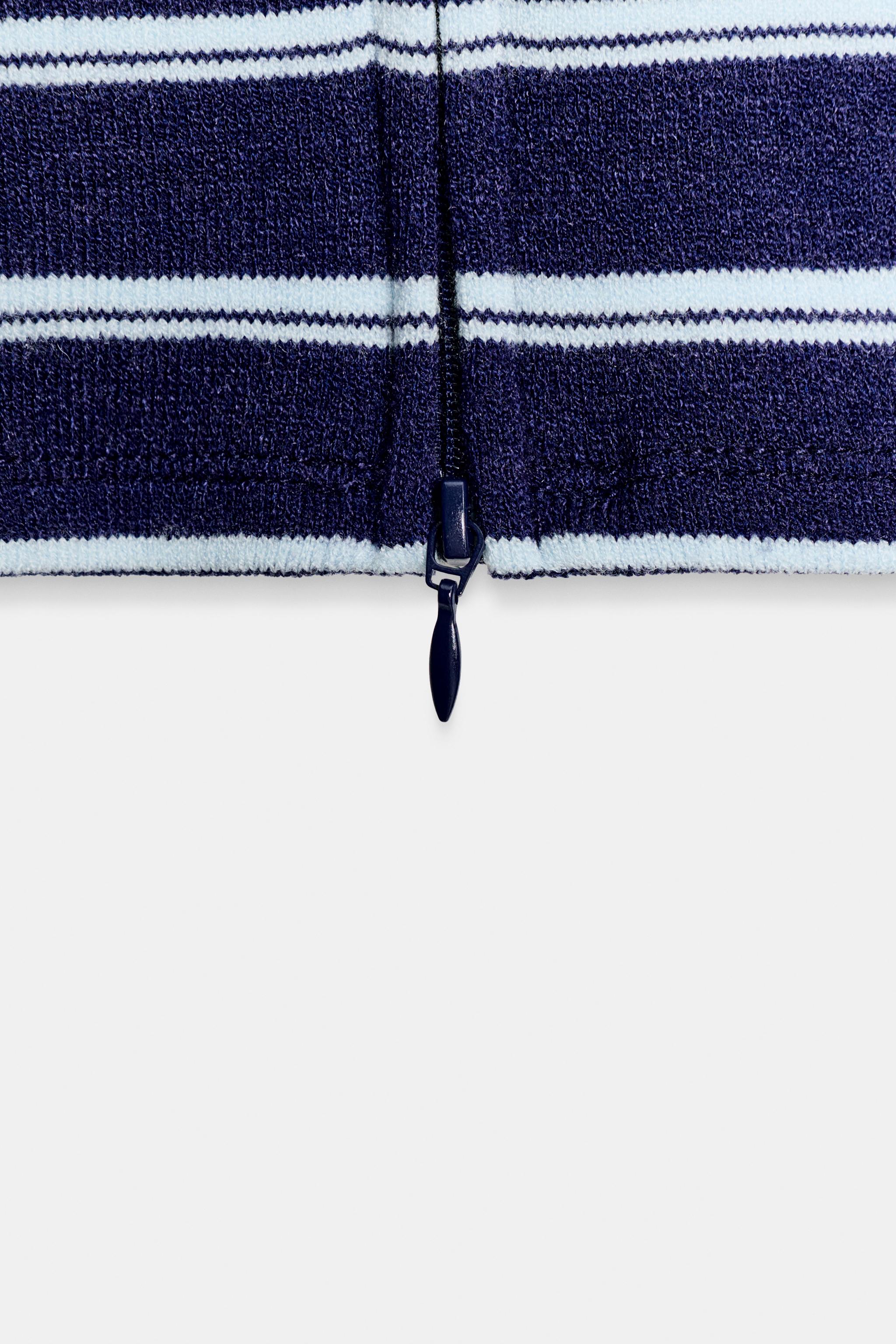 STRIPED ZIP JACKET