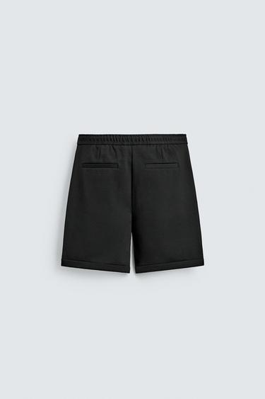 REGULAR FIT COMFORT BERMUDA SHORTS - Black by Zara - Image 8