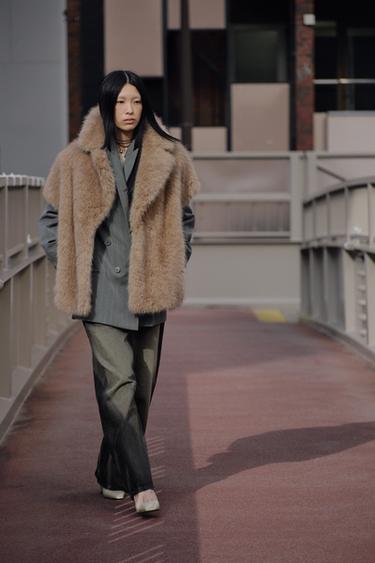 TRF 미드라이즈 배기 벌룬 진 - Zara 블랙