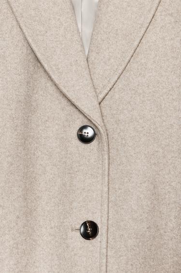 MANTEAU ÉPAULETTES SOFT - Marron clair de Zara - Image 8