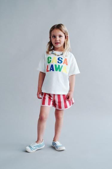 CASA LAWA © STRIPED BERMUDA SHORTS X ZARA KIDS - Pink by Zara - Image 4