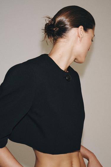 VESTE COURTE ZW COLLECTION - Noir de Zara - Image 3