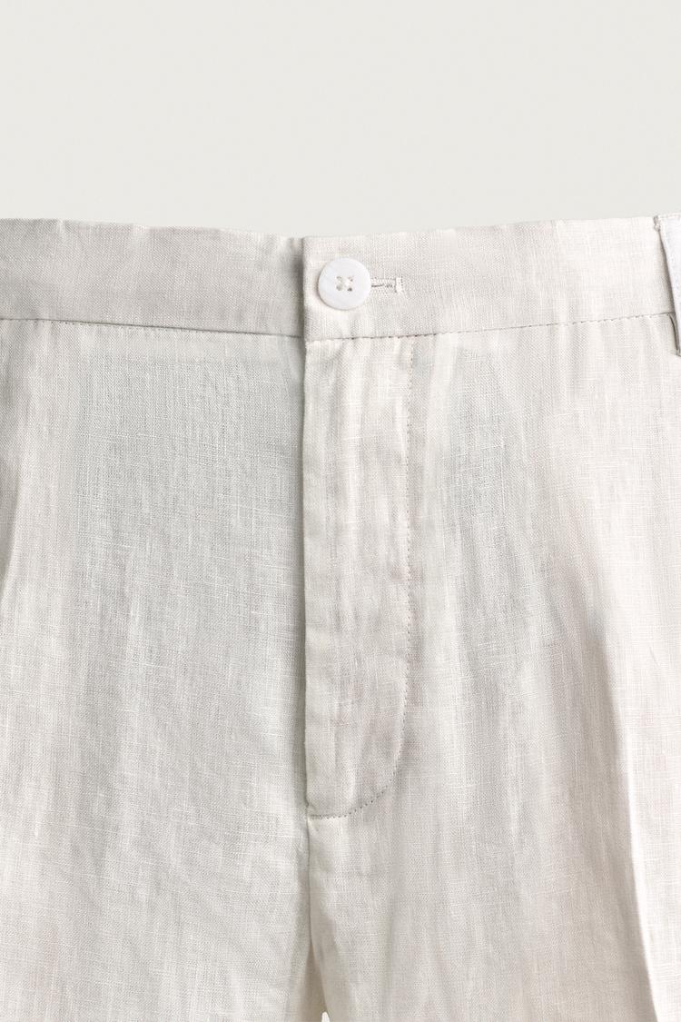 Pantalones 100% lino corte regular 6