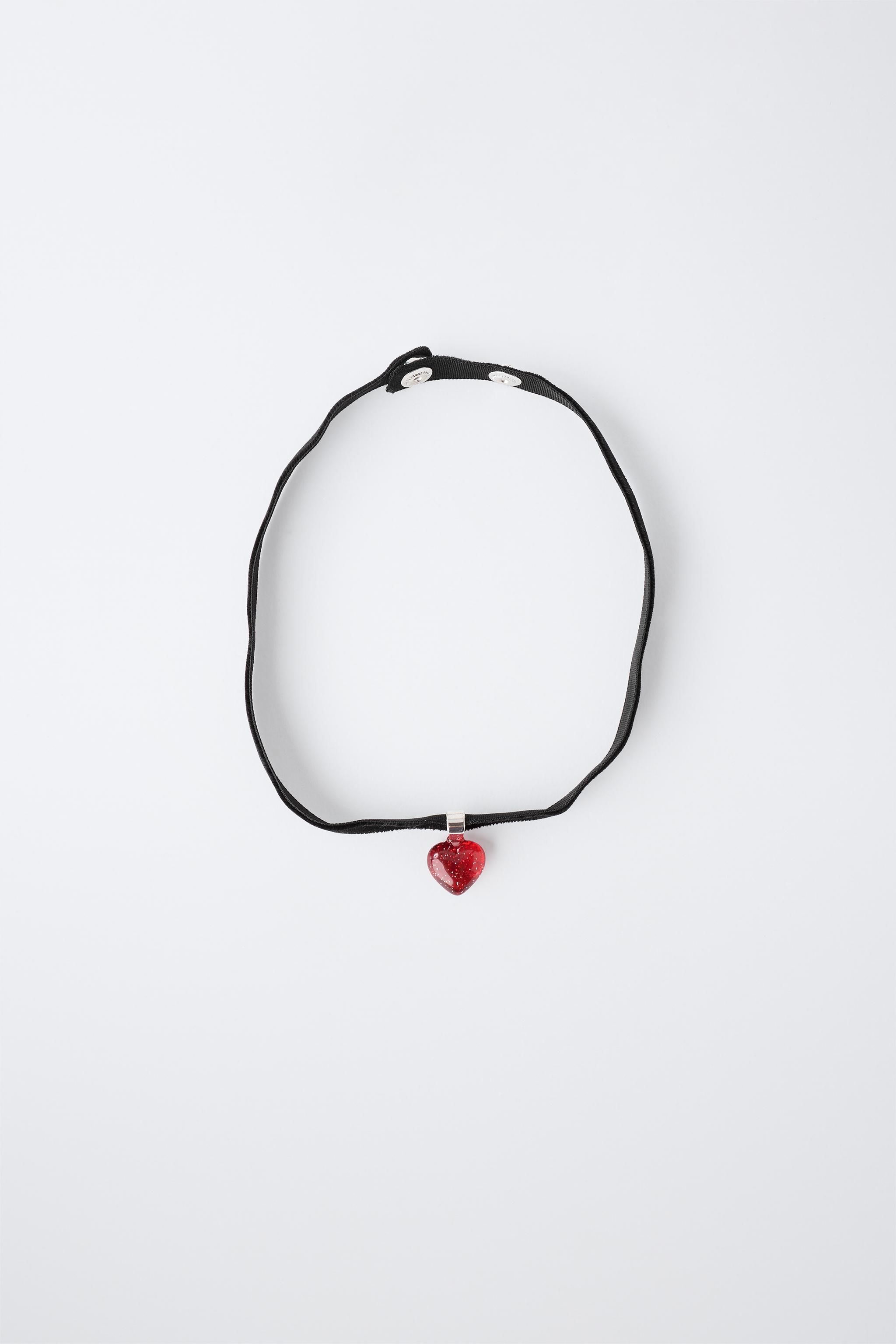 COLLIER CHOKER CŒUR DÉGUISEMENT VAMPIRE