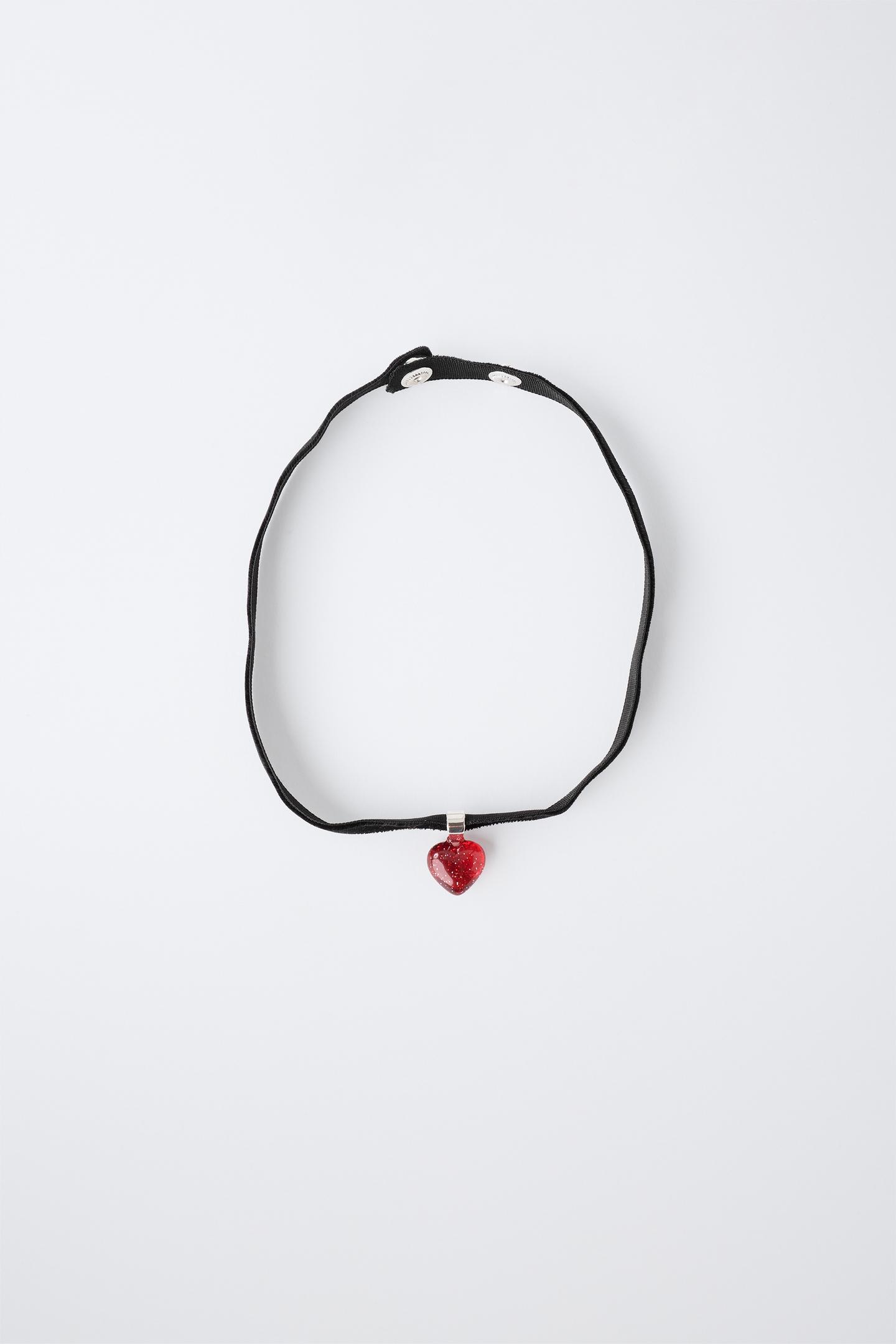 Колье Zara Vampire Costume Heart, цвет: Красный — фото 1