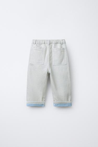 BAGGY JEANS - White by Zara