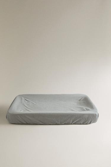 HOUSSE MATELAS À LANGER BÉBÉ RAYURES - Gris de Zara - Image 0